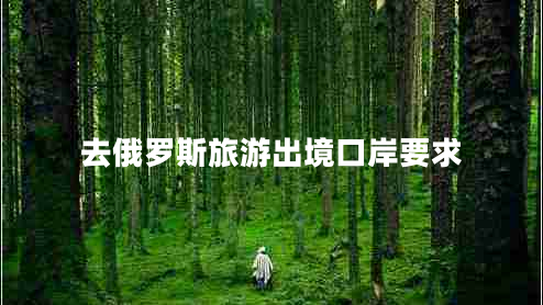 去俄羅斯旅游出境口岸要求