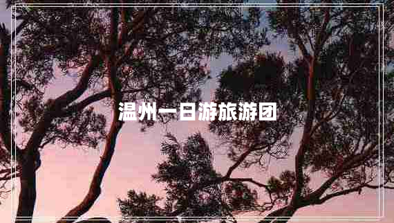 溫州一日游旅游團