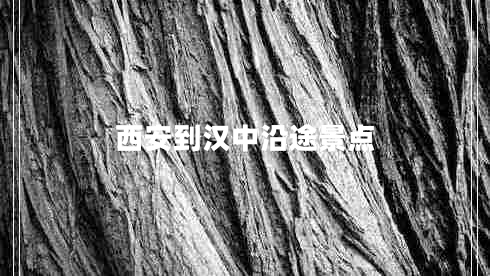 西安到漢中沿途景點(diǎn)