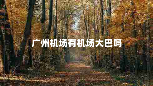 廣州機(jī)場(chǎng)有機(jī)場(chǎng)大巴嗎