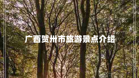 廣西賀卅市旅游景點(diǎn)介紹