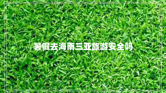 暑假去海南三亞旅游安全嗎