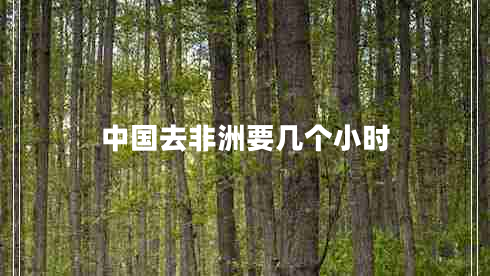 中國去非洲要幾個(gè)小時(shí) 中國去非洲要幾個(gè)小時(shí)