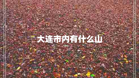 大連市內(nèi)有什么山