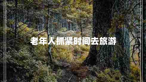 老年人抓緊時間去旅游