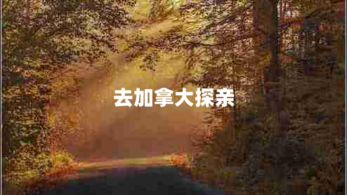 去加拿大探親 去加拿大探親