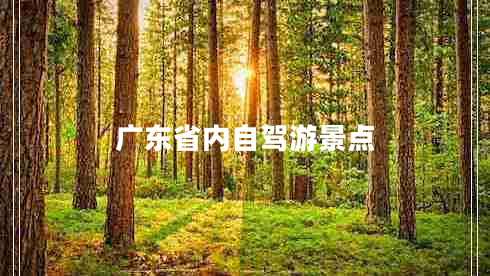 廣東省內(nèi)自駕游景點(diǎn)