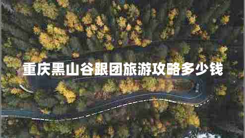重慶黑山谷跟團旅游攻略多少錢
