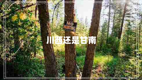 川西還是甘南