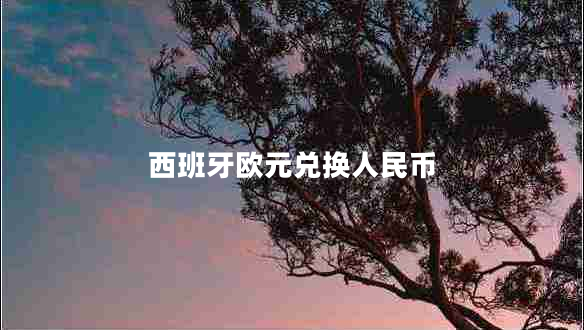 西班牙歐元兌換人民幣