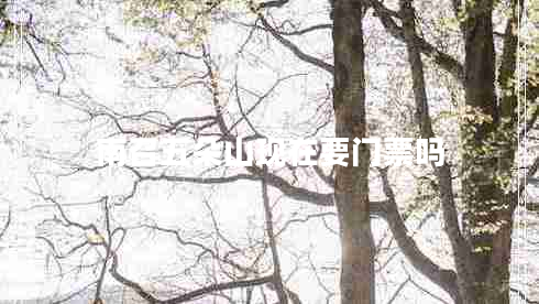 南召五朵山現(xiàn)在要門票嗎