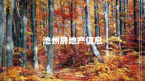 池州房地產(chǎn)信息