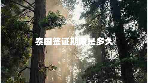 泰國簽證期限是多久