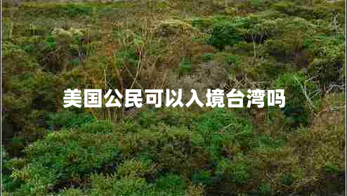 美國公民可以入境臺灣嗎
