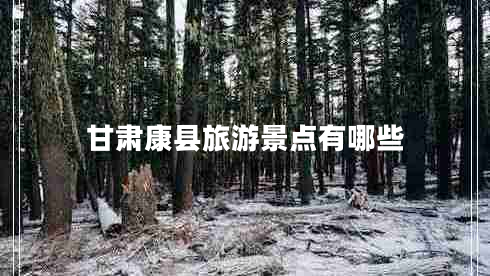 甘肅康縣旅游景點(diǎn)有哪些