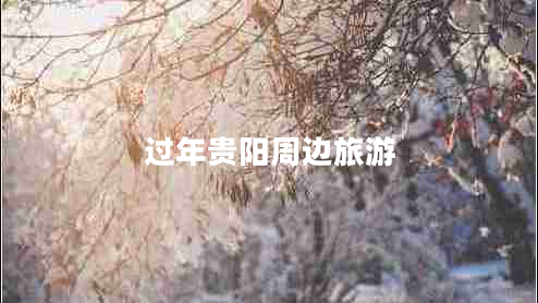 過(guò)年貴陽(yáng)周邊旅游 過(guò)年貴陽(yáng)周邊旅游