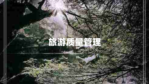 旅游質(zhì)量管理 旅游質(zhì)量管理