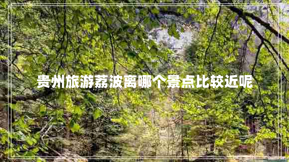 貴州旅游荔波離哪個(gè)景點(diǎn)比較近呢