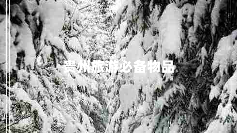 貴州旅游必備物品 貴州旅游必備物品