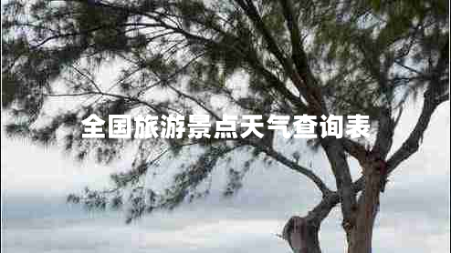 全國(guó)旅游景點(diǎn)天氣查詢表