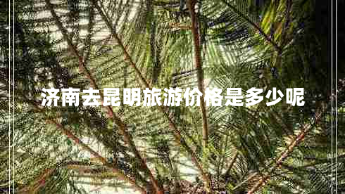 濟南去昆明旅游價格是多少呢