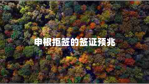 申根拒簽的簽證預(yù)兆