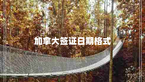 加拿大簽證日期格式 加拿大簽證日期格式