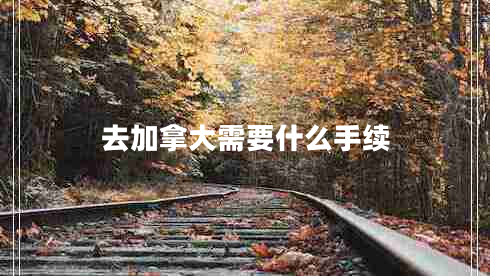 去加拿大需要什么手續(xù)