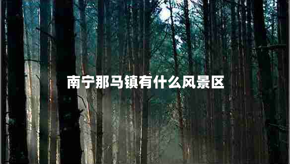 南寧那馬鎮(zhèn)有什么風(fēng)景區(qū)