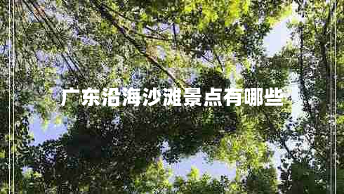 廣東沿海沙灘景點(diǎn)有哪些