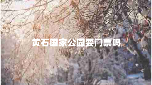黃石國(guó)家公園要門票嗎