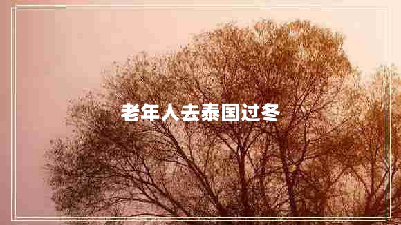老年人去泰國(guó)過冬