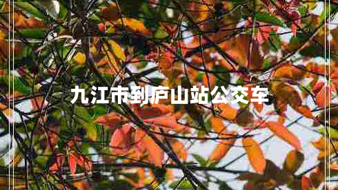 九江市到廬山站公交車