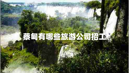 蔡甸有哪些旅游公司招工