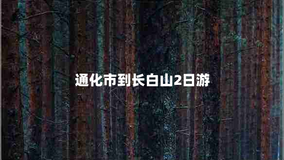 通化市到長白山2日游 通化市到長白山2日游