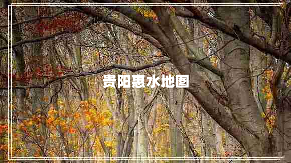 貴陽惠水地圖