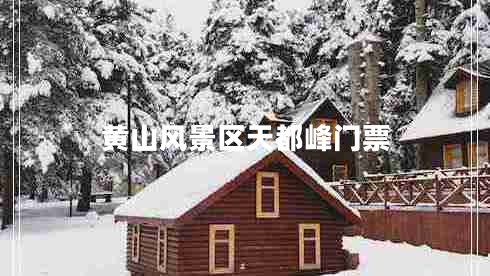 黃山風(fēng)景區(qū)天都峰門票