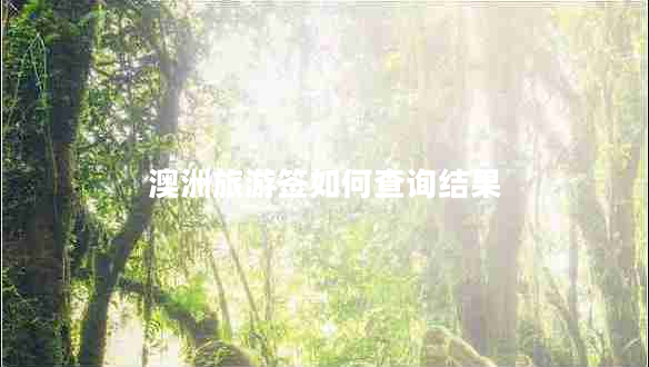 澳洲旅游簽如何查詢結(jié)果 澳洲旅游簽如何查詢結(jié)果