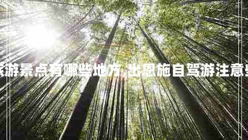 恩施旅游景點有哪些地方,出恩施自駕游注意些什么