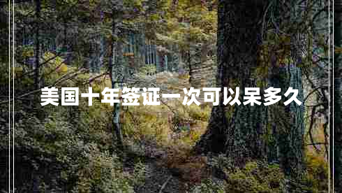 美國十年簽證一次可以呆多久 美國十年簽證一次可以呆多久