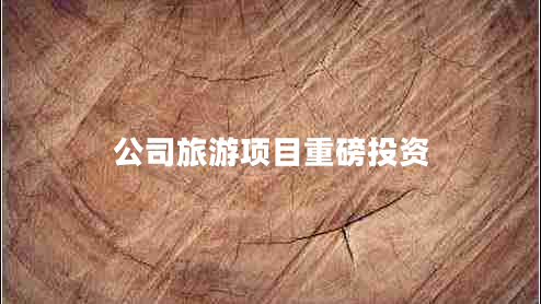 公司旅游項目重磅投資