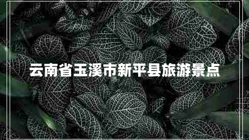 云南省玉溪市新平縣旅游景點(diǎn) 云南省玉溪市新平縣旅游景點(diǎn)