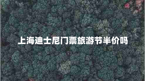 上海迪士尼門票旅游節(jié)半價(jià)嗎