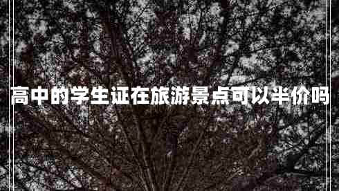 高中的學生證在旅游景點可以半價嗎