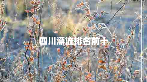 四川漂流排名前十 四川漂流排名前十