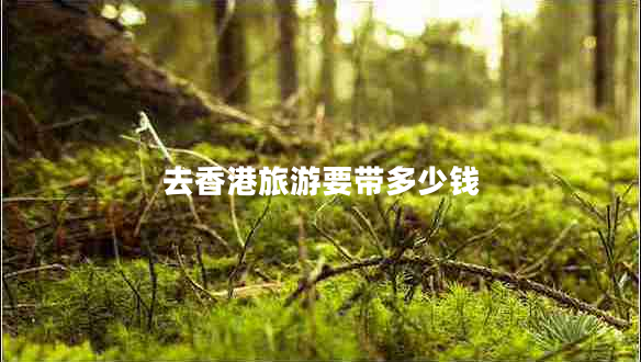 去香港旅游要帶多少錢
