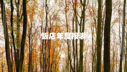 飯店年度報表