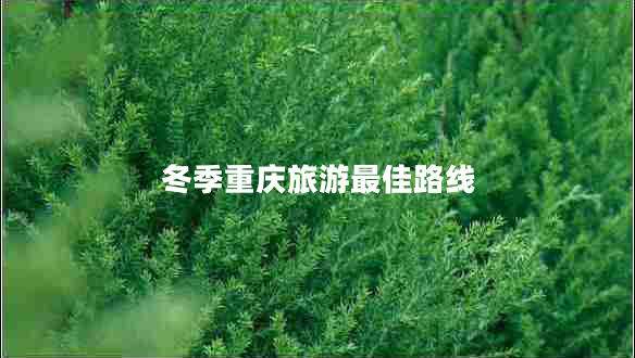 冬季重慶旅游最佳路線