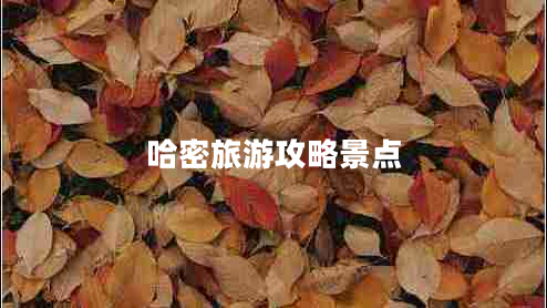 哈密旅游攻略景點(diǎn)