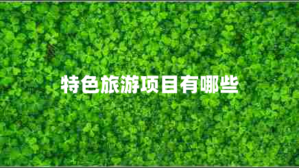 特色旅游項(xiàng)目有哪些